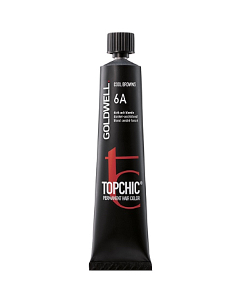 Goldwell Topchic - Краска для волос 6A темно-русый пепельный 60 мл. - hairs-russia.ru